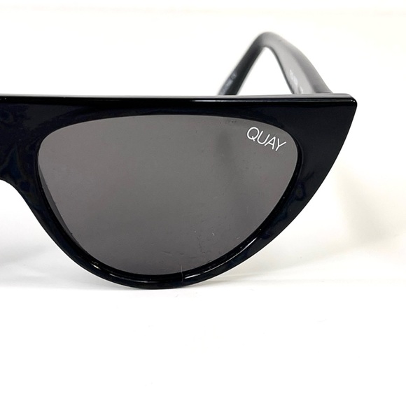 QUAY AUSTRALIA Run Away NEW Black Cat Eye Sunglasses NEW main image 10